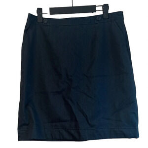 HALOGEN NAVY BLUE PENCIL SKIRT